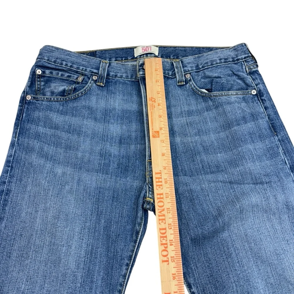 Levis Jeans 501 Original Men’s Denim Button Fly Pants Straight 36 x 30